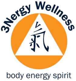 3nergy Wellness Logo - Body, Energy, Spirit - Offering treatments for holistic wellbeing in Charlotte, NC and teaching classes in Tai Chi and Qigong